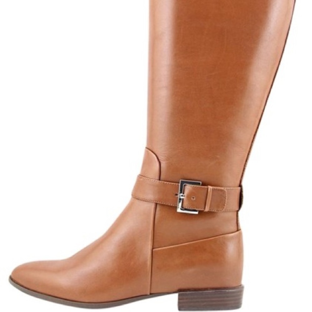 Nine West Bring it Riding Calfskin leather boots